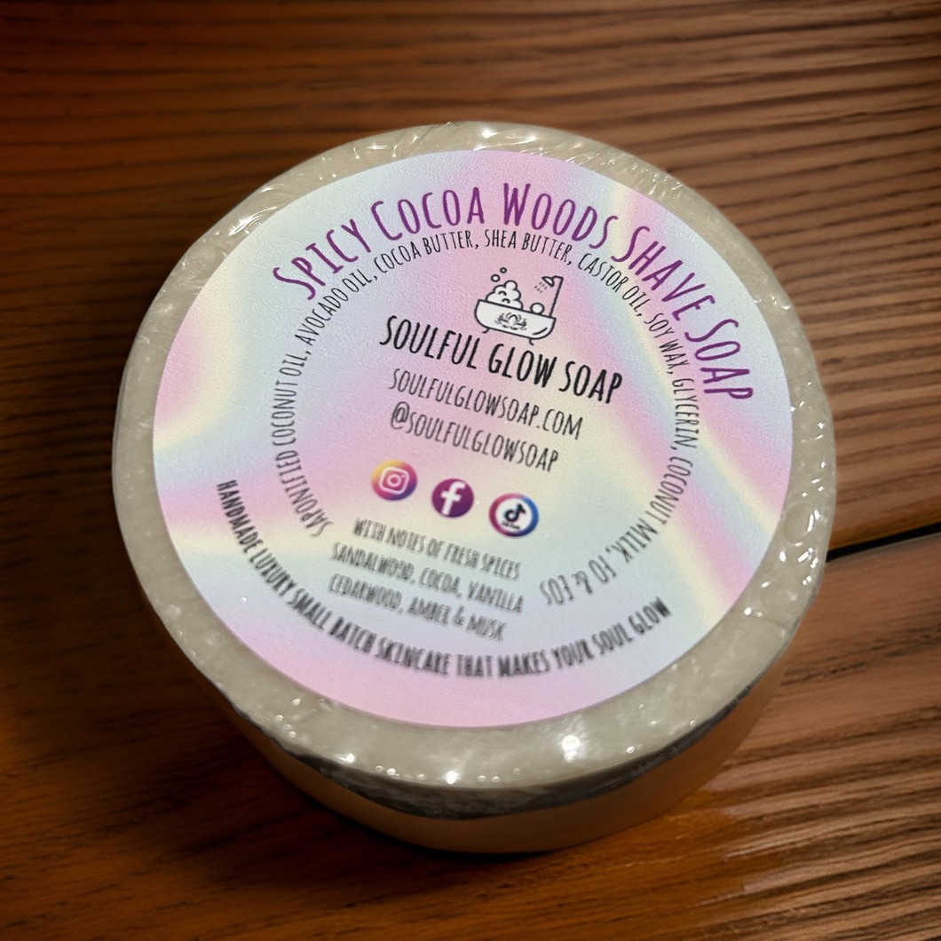 Spicy Cocoa Woods Shave Soap